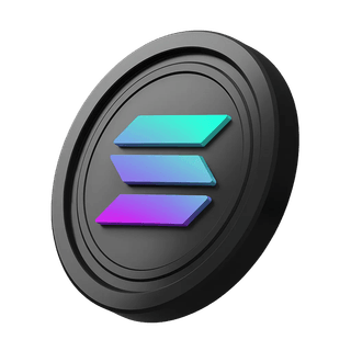 SOL Solana cryptocurrency token placed alongside the hero banner section
