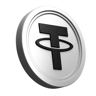 Trading community trust section displaying Tether USDT coin element