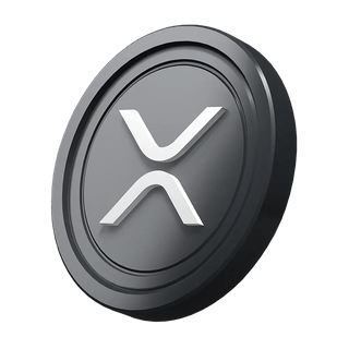 Graphic element depicting XRP Ripple coin featured in a cryptocurrency beginner's guide